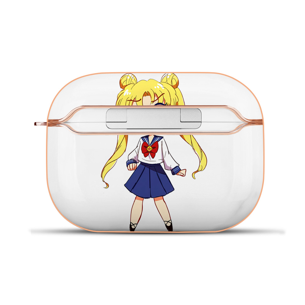 （画像用） 美少女戦士セーラームーン 愛野 美奈子 あいの みなこ Sailor Moon Aino Minako 【AirPods Pro用】ハードシェル保護ケース｜耐衝撃・防指紋・カラビナ付き商品仕様