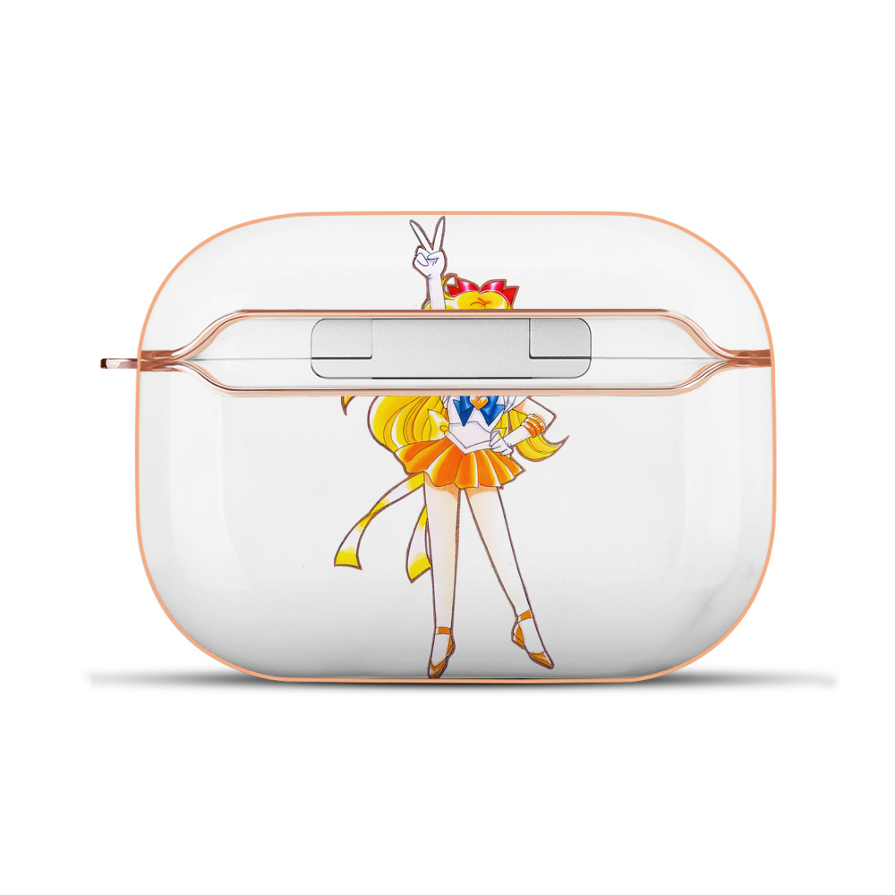 （画像用） 美少女戦士セーラームーン 愛野 美奈子 あいの みなこ Sailor Moon Aino Minako 【AirPods Pro用】ハードシェル保護ケース｜耐衝撃・防指紋・カラビナ付き商品仕様