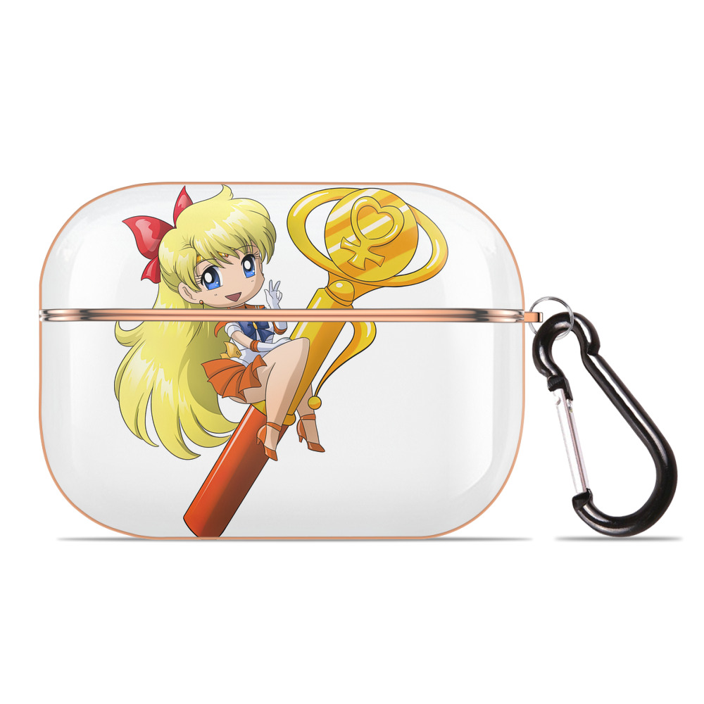 （画像用） 美少女戦士セーラームーン 愛野 美奈子 あいの みなこ Sailor Moon Aino Minako 【AirPods Pro用】ハードシェル保護ケース｜耐衝撃・防指紋・カラビナ付き商品仕様