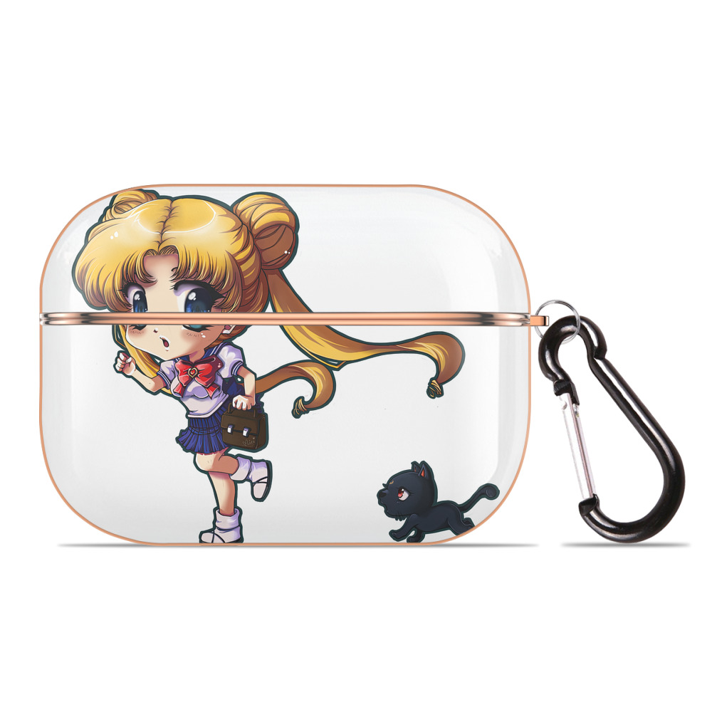 （画像用） 美少女戦士セーラームーン 愛野 美奈子 あいの みなこ Sailor Moon Aino Minako 【AirPods Pro用】ハードシェル保護ケース｜耐衝撃・防指紋・カラビナ付き商品仕様