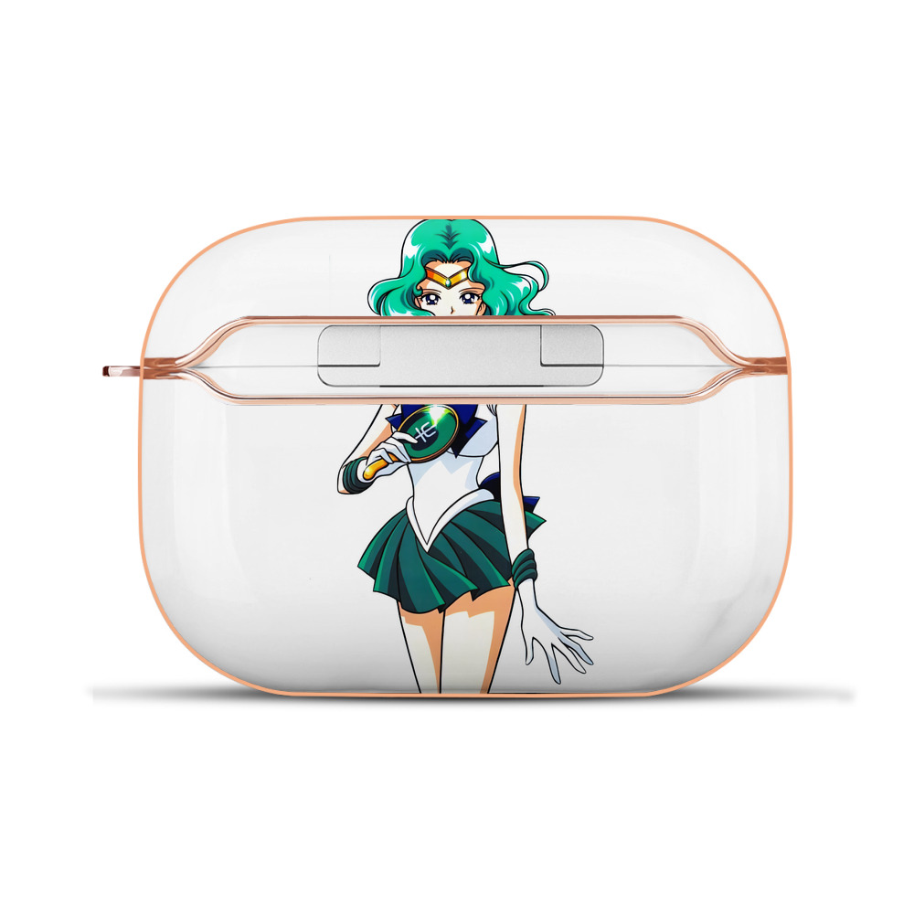 （画像用） 美少女戦士セーラームーン 海王 みちる（かいおう みちる） Sailor Moon Kaiou Michiru 【AirPods Pro用】ハードシェル保護ケース｜耐衝撃・防指紋・カラビナ付き商品仕様
