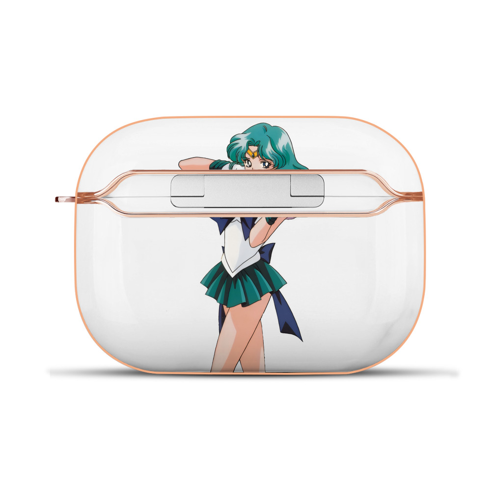 （画像用） 美少女戦士セーラームーン 海王 みちる（かいおう みちる） Sailor Moon Kaiou Michiru 【AirPods Pro用】ハードシェル保護ケース｜耐衝撃・防指紋・カラビナ付き商品仕様