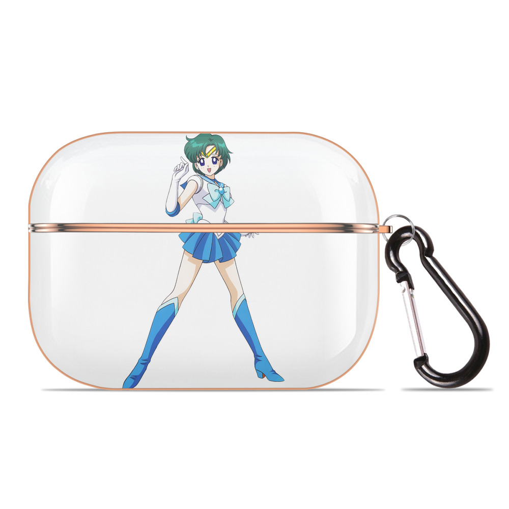 （画像用） 美少女戦士セーラームーン 海王 みちる（かいおう みちる） Sailor Moon Kaiou Michiru 【AirPods Pro用】ハードシェル保護ケース｜耐衝撃・防指紋・カラビナ付き商品仕様
