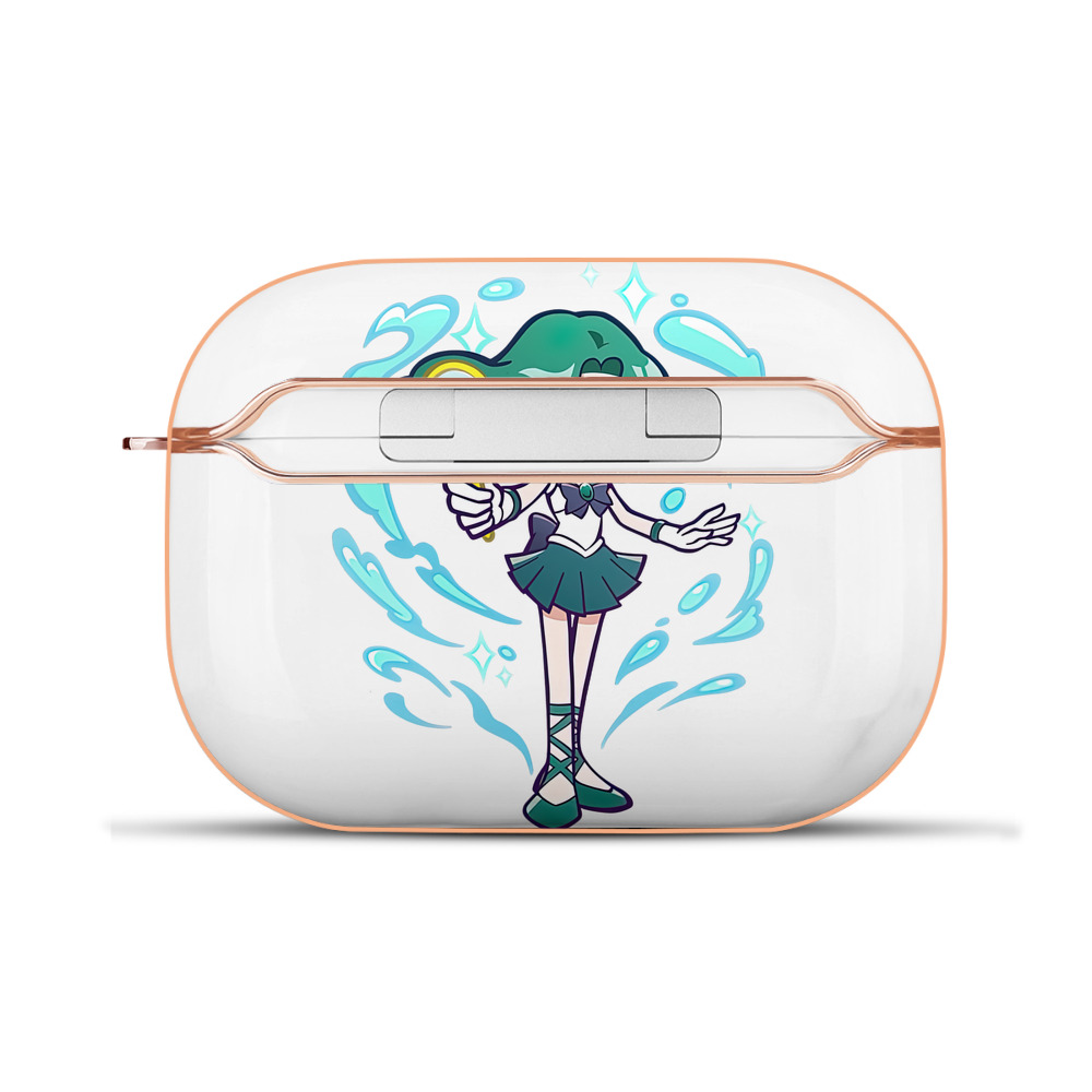 （画像用） 美少女戦士セーラームーン 海王 みちる（かいおう みちる） Sailor Moon Kaiou Michiru 【AirPods Pro用】ハードシェル保護ケース｜耐衝撃・防指紋・カラビナ付き商品仕様