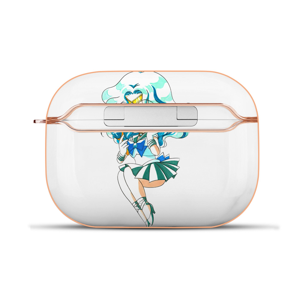 （画像用） 美少女戦士セーラームーン 海王 みちる（かいおう みちる） Sailor Moon Kaiou Michiru 【AirPods Pro用】ハードシェル保護ケース｜耐衝撃・防指紋・カラビナ付き商品仕様