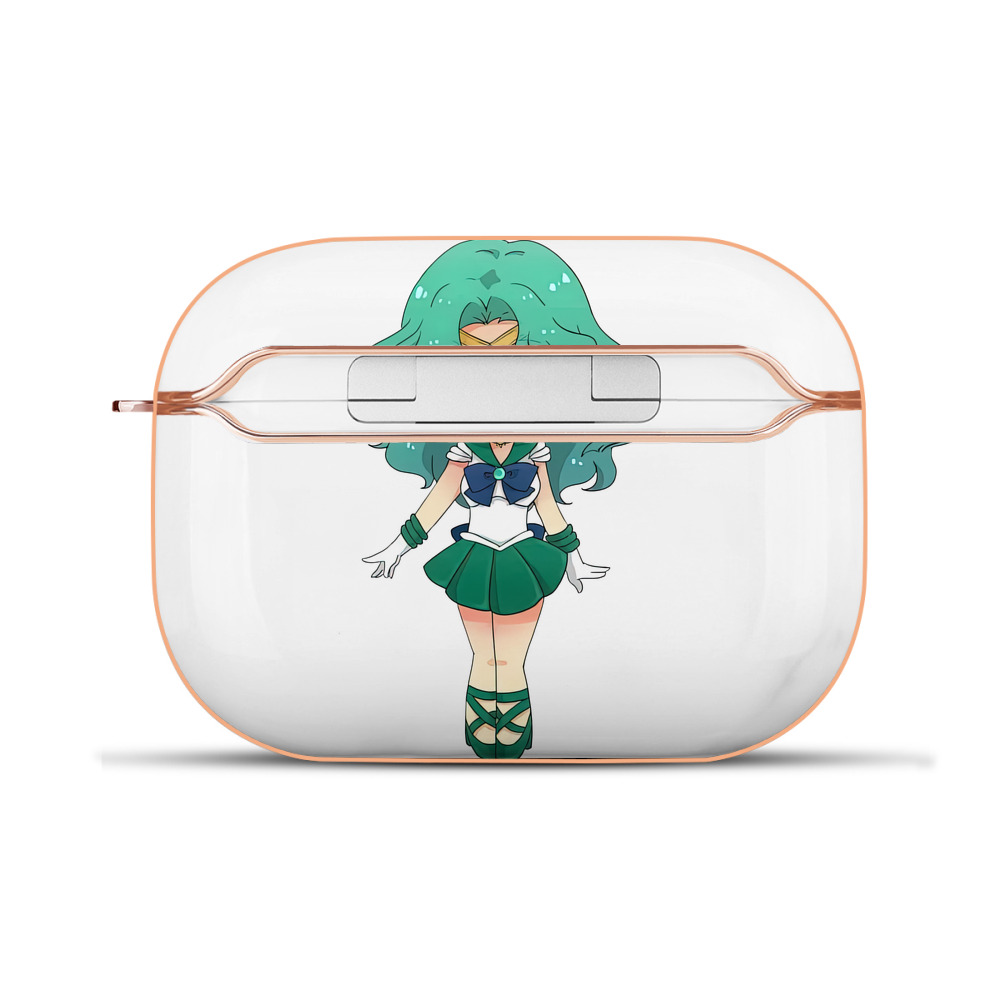 （画像用） 美少女戦士セーラームーン 海王 みちる（かいおう みちる） Sailor Moon Kaiou Michiru 【AirPods Pro用】ハードシェル保護ケース｜耐衝撃・防指紋・カラビナ付き商品仕様