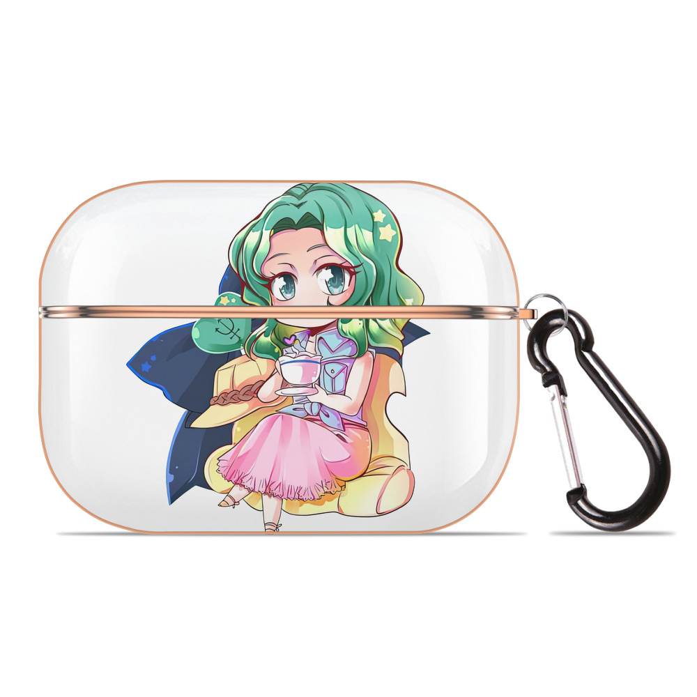 （画像用） 美少女戦士セーラームーン 海王 みちる（かいおう みちる） Sailor Moon Kaiou Michiru 【AirPods Pro用】ハードシェル保護ケース｜耐衝撃・防指紋・カラビナ付き商品仕様