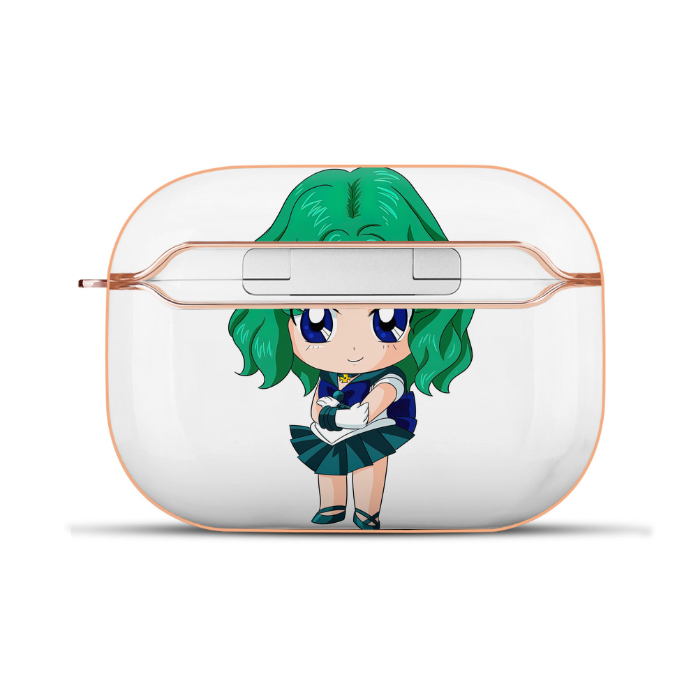 （画像用） 美少女戦士セーラームーン 海王 みちる（かいおう みちる） Sailor Moon Kaiou Michiru 【AirPods Pro用】ハードシェル保護ケース｜耐衝撃・防指紋・カラビナ付き商品仕様