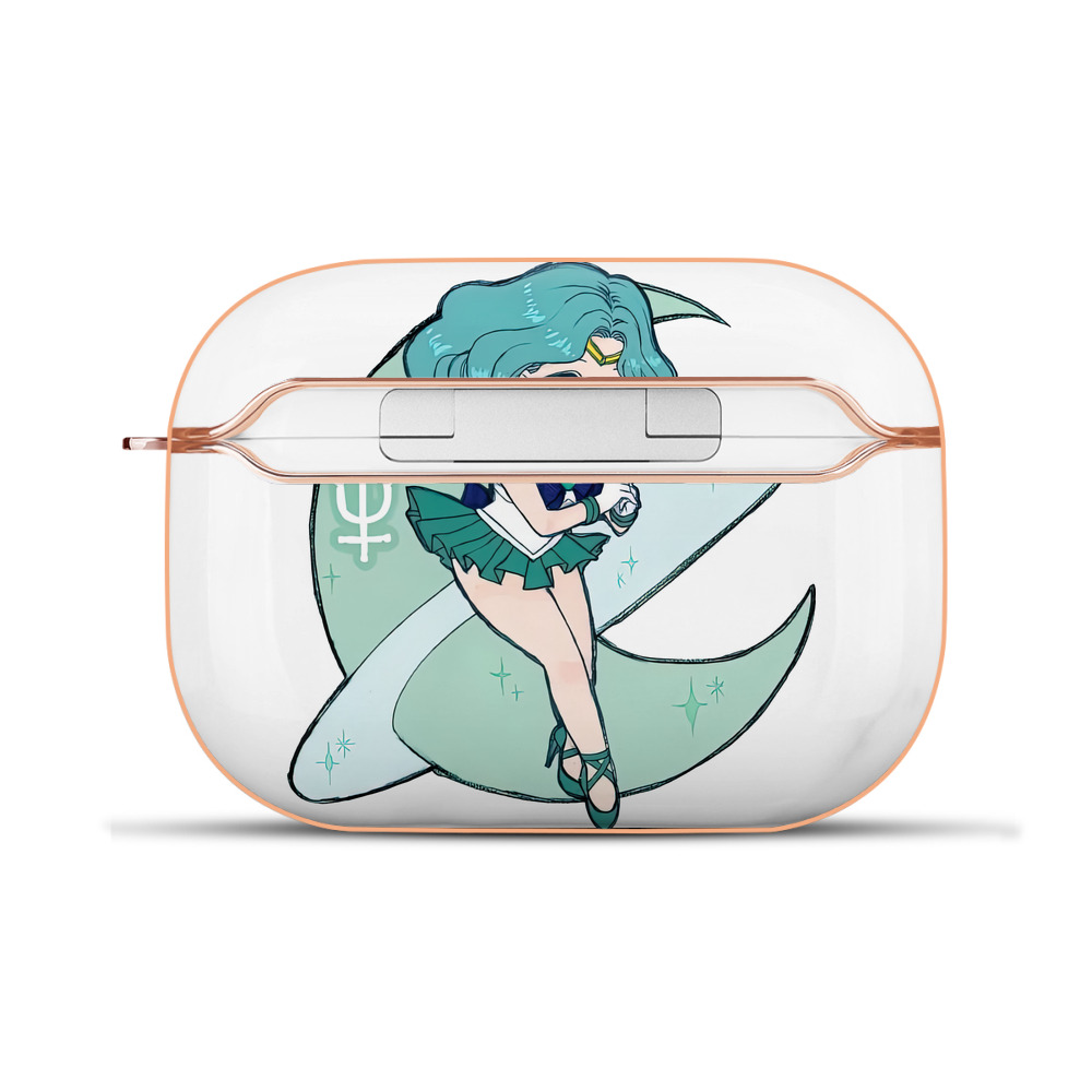 （画像用） 美少女戦士セーラームーン 海王 みちる（かいおう みちる） Sailor Moon Kaiou Michiru 【AirPods Pro用】ハードシェル保護ケース｜耐衝撃・防指紋・カラビナ付き商品仕様