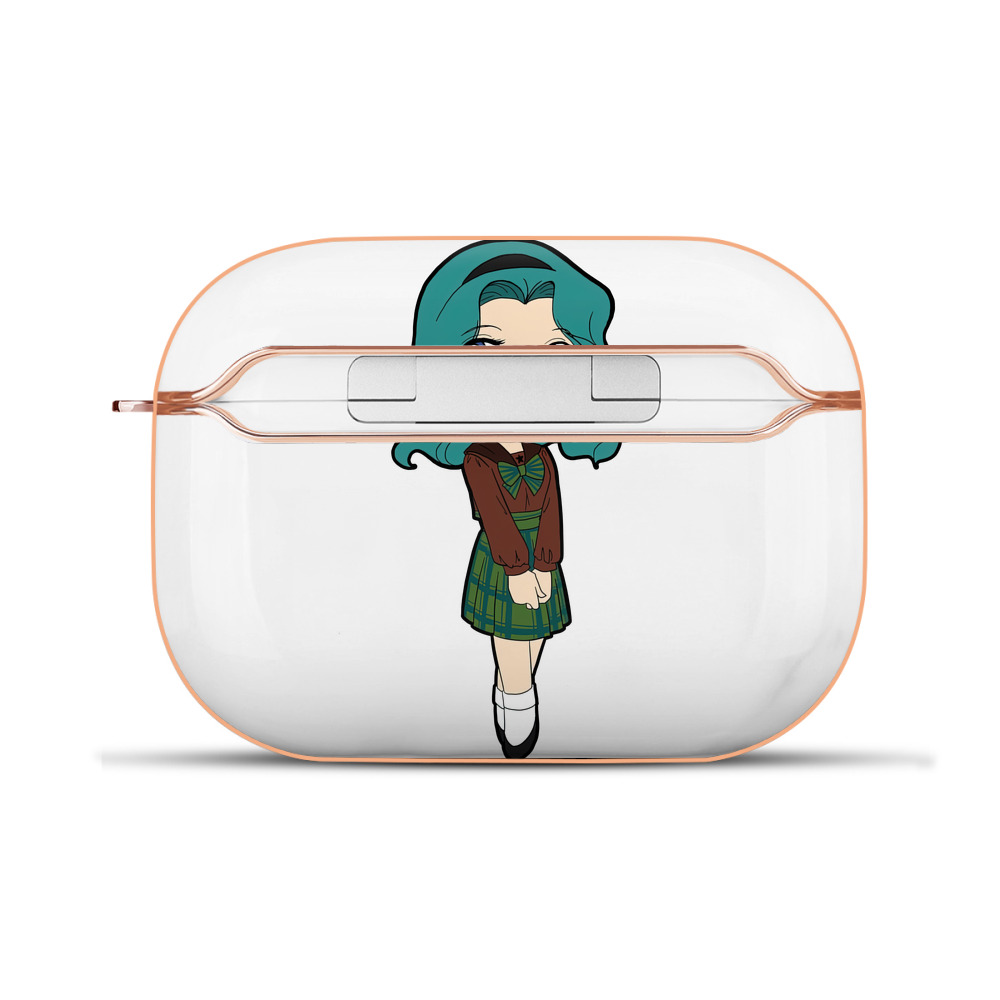 （画像用） 美少女戦士セーラームーン 海王 みちる（かいおう みちる） Sailor Moon Kaiou Michiru 【AirPods Pro用】ハードシェル保護ケース｜耐衝撃・防指紋・カラビナ付き商品仕様
