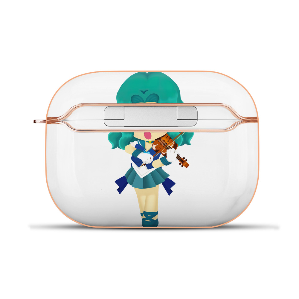 （画像用） 美少女戦士セーラームーン 海王 みちる（かいおう みちる） Sailor Moon Kaiou Michiru 【AirPods Pro用】ハードシェル保護ケース｜耐衝撃・防指紋・カラビナ付き商品仕様