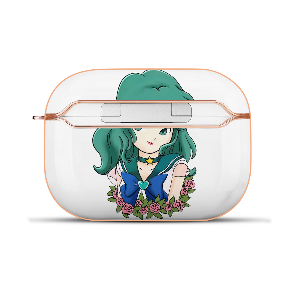（画像用） 美少女戦士セーラームーン 海王 みちる（かいおう みちる） Sailor Moon Kaiou Michiru 【AirPods Pro用】ハードシェル保護ケース｜耐衝撃・防指紋・カラビナ付き商品仕様