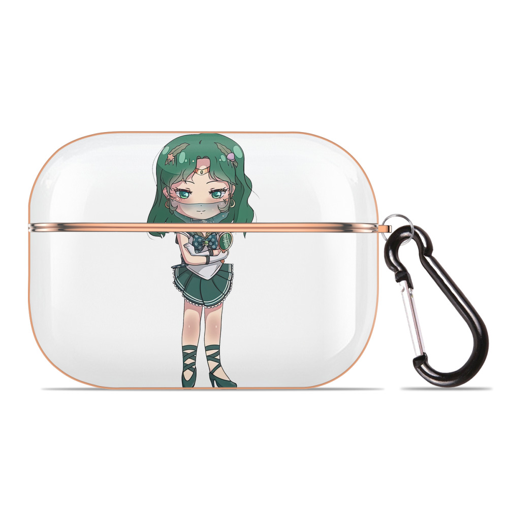 （画像用） 美少女戦士セーラームーン 海王 みちる（かいおう みちる） Sailor Moon Kaiou Michiru 【AirPods Pro用】ハードシェル保護ケース｜耐衝撃・防指紋・カラビナ付き商品仕様