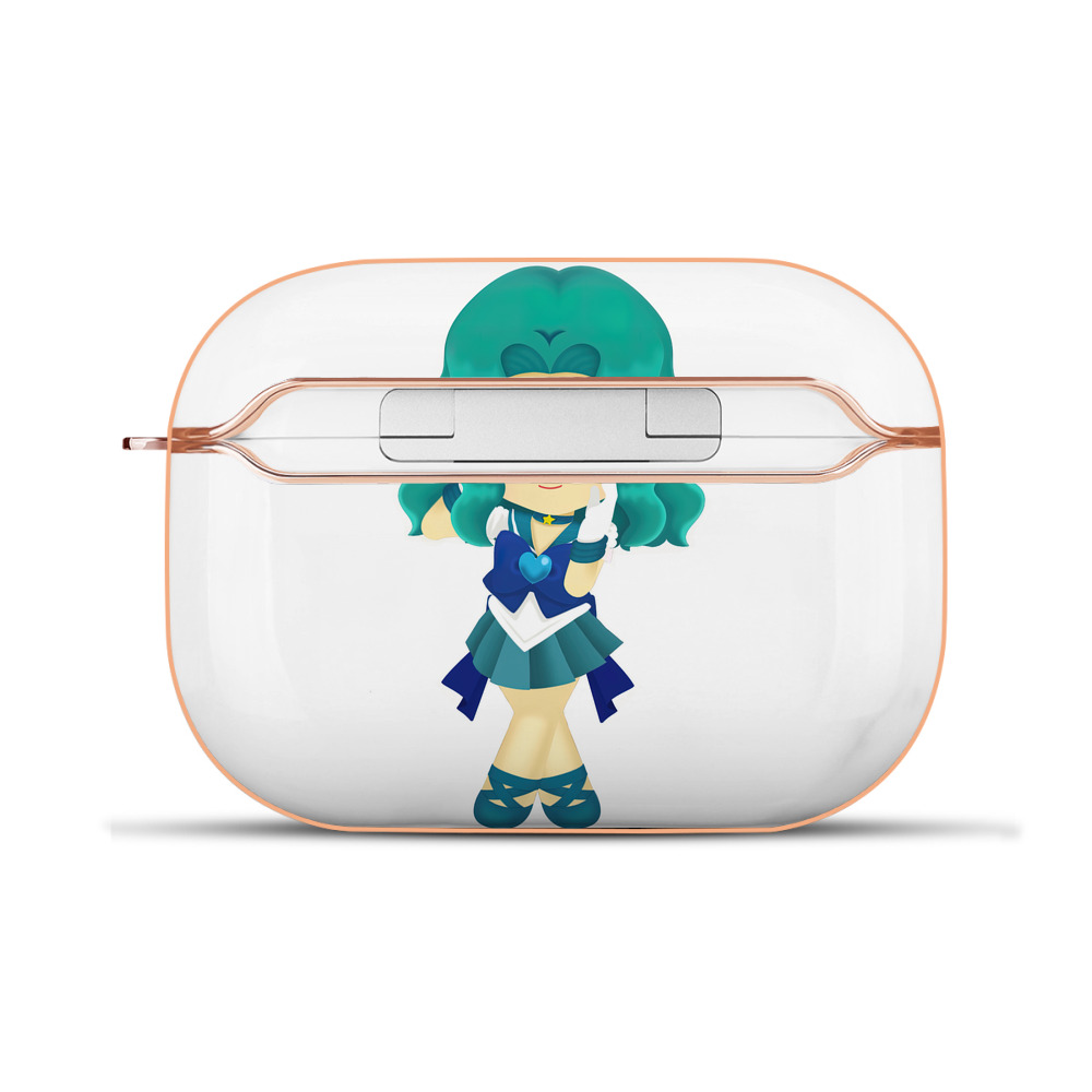 （画像用） 美少女戦士セーラームーン 海王 みちる（かいおう みちる） Sailor Moon Kaiou Michiru 【AirPods Pro用】ハードシェル保護ケース｜耐衝撃・防指紋・カラビナ付き商品仕様