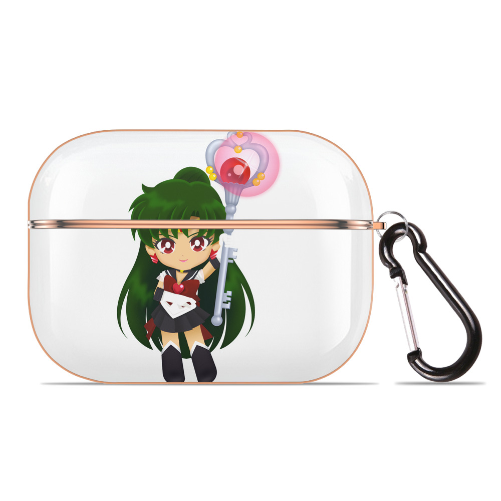 （画像用） 美少女戦士セーラームーン 冥王せつな Sailor Moon Meiou Setsuna 【AirPods Pro用】ハードシェル保護ケース｜耐衝撃・防指紋・カラビナ付き商品仕様