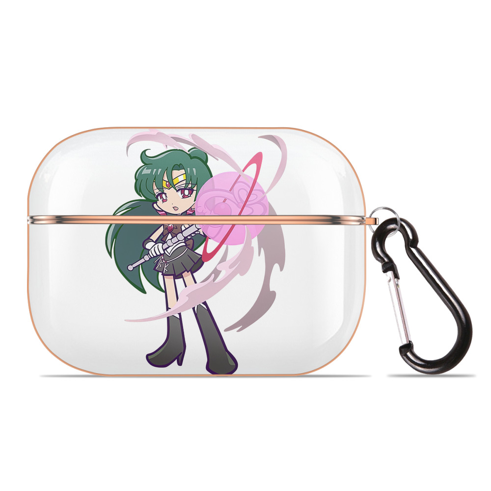 （画像用） 美少女戦士セーラームーン 冥王せつな Sailor Moon Meiou Setsuna 【AirPods Pro用】ハードシェル保護ケース｜耐衝撃・防指紋・カラビナ付き商品仕様