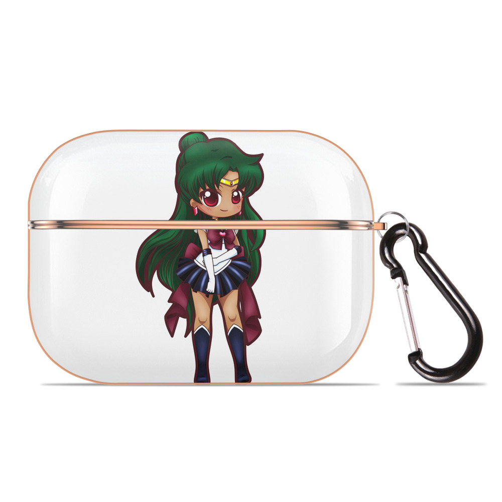 （画像用） 美少女戦士セーラームーン 冥王せつな Sailor Moon Meiou Setsuna 【AirPods Pro用】ハードシェル保護ケース｜耐衝撃・防指紋・カラビナ付き商品仕様