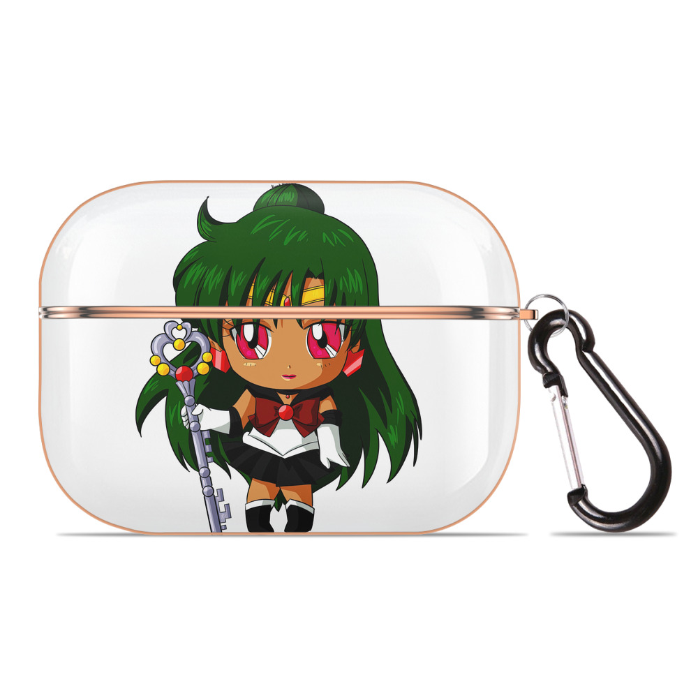 （画像用） 美少女戦士セーラームーン 冥王せつな Sailor Moon Meiou Setsuna 【AirPods Pro用】ハードシェル保護ケース｜耐衝撃・防指紋・カラビナ付き商品仕様