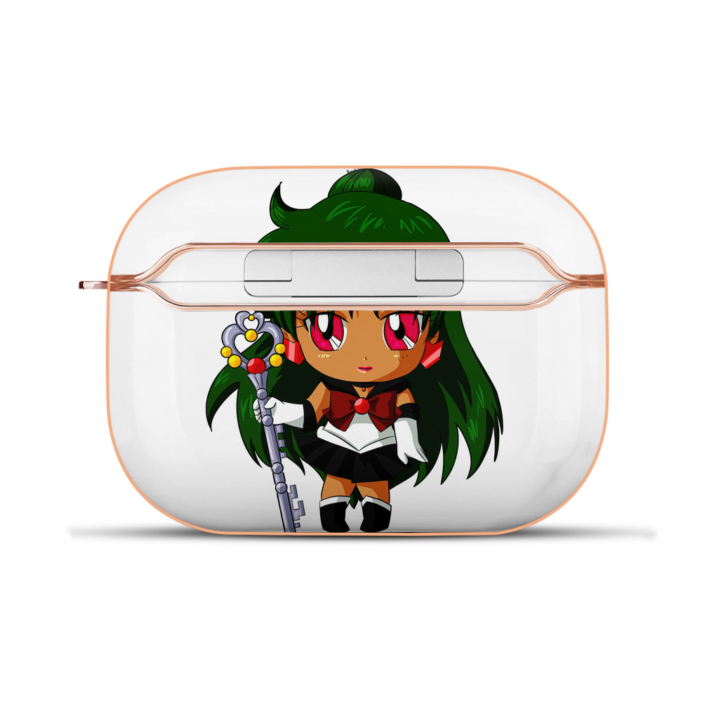 （画像用） 美少女戦士セーラームーン 冥王せつな Sailor Moon Meiou Setsuna 【AirPods Pro用】ハードシェル保護ケース｜耐衝撃・防指紋・カラビナ付き商品仕様