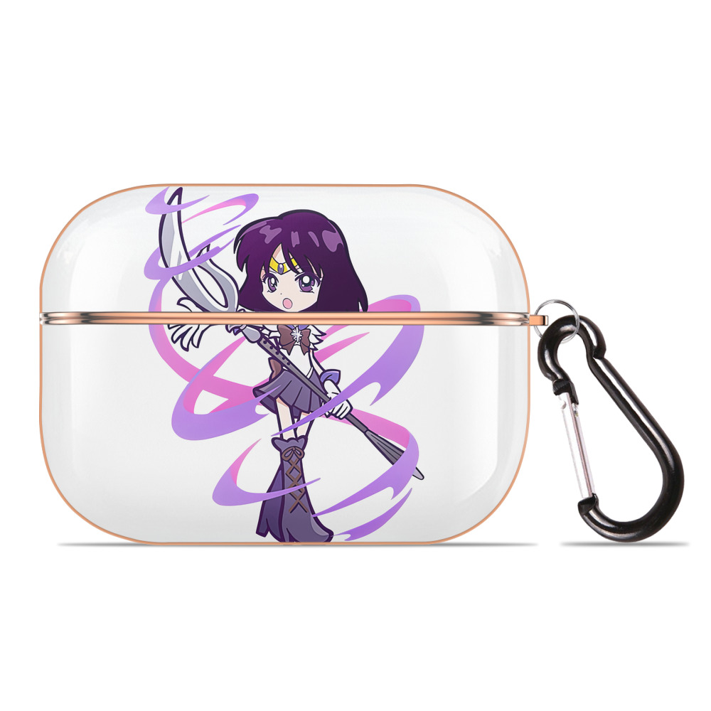 （画像用） 美少女戦士セーラームーン 土萠ほたる Sailor Moon Tomoe Hotaru （セーラーサターン；Sailor Saturn） 【AirPods Pro用】ハードシェル保護ケース｜耐衝撃・防指紋・カラビナ付き商品仕様