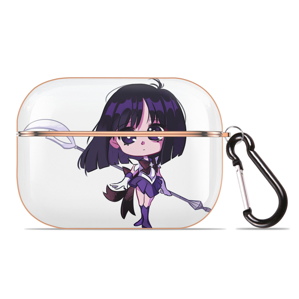 （画像用） 美少女戦士セーラームーン 土萠ほたる Sailor Moon Tomoe Hotaru （セーラーサターン；Sailor Saturn） 【AirPods Pro用】ハードシェル保護ケース｜耐衝撃・防指紋・カラビナ付き商品仕様