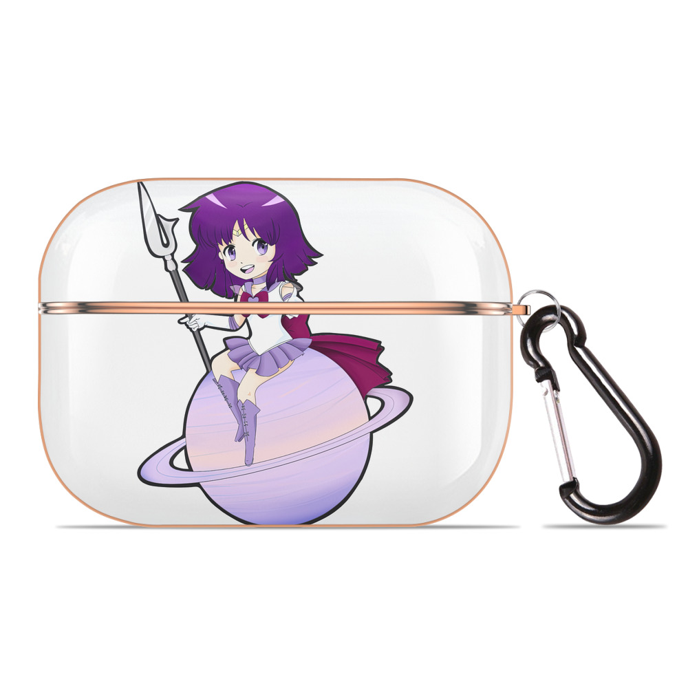 （画像用） 美少女戦士セーラームーン 土萠ほたる Sailor Moon Tomoe Hotaru （セーラーサターン；Sailor Saturn） 【AirPods Pro用】ハードシェル保護ケース｜耐衝撃・防指紋・カラビナ付き商品仕様