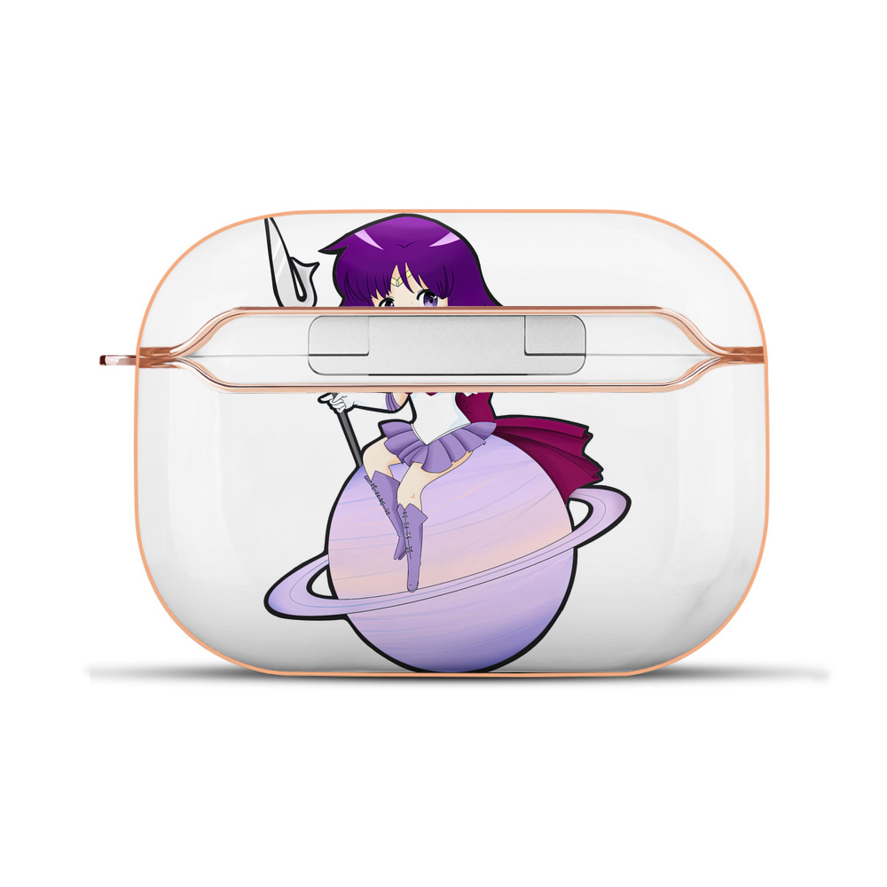 （画像用） 美少女戦士セーラームーン 土萠ほたる Sailor Moon Tomoe Hotaru （セーラーサターン；Sailor Saturn） 【AirPods Pro用】ハードシェル保護ケース｜耐衝撃・防指紋・カラビナ付き商品仕様