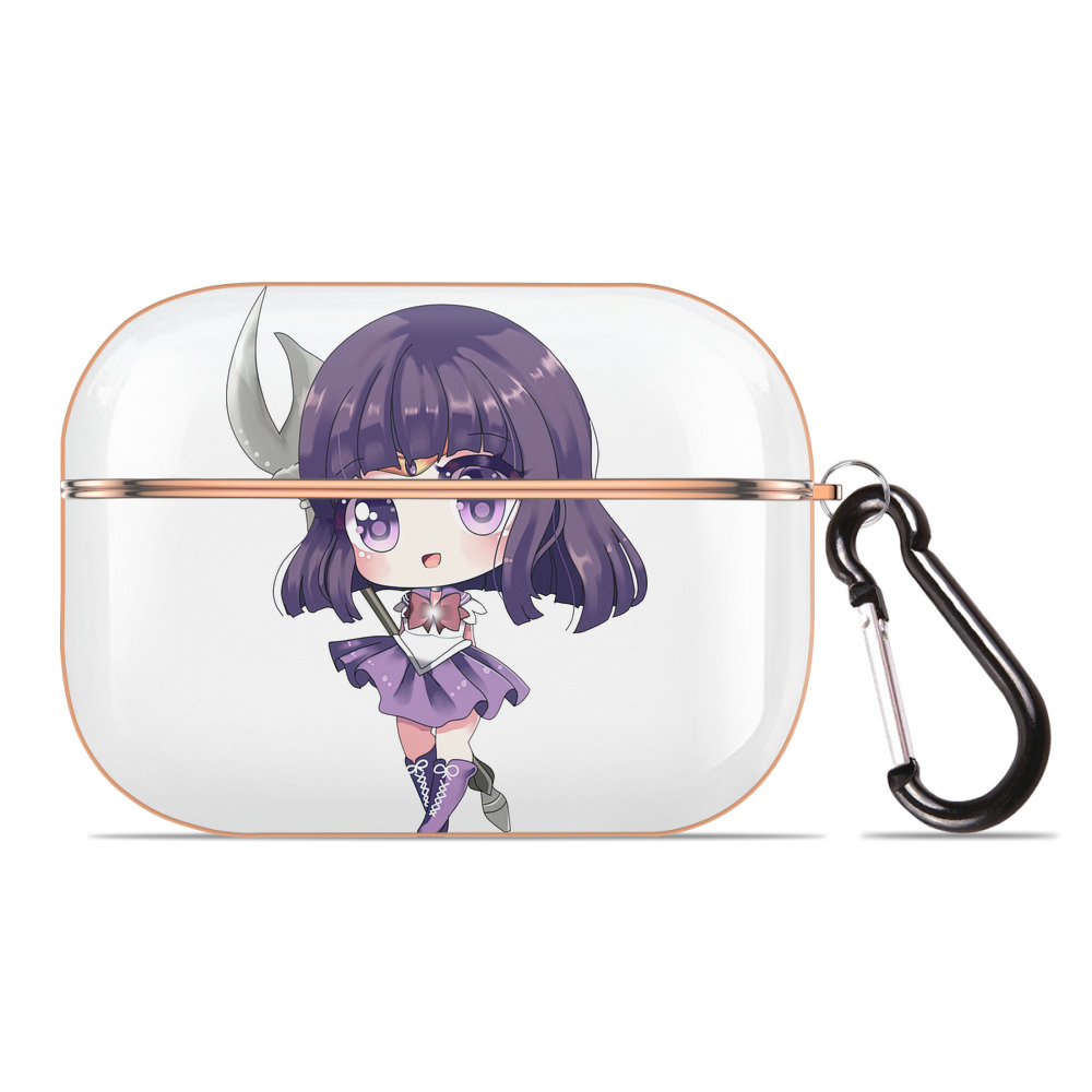 （画像用） 美少女戦士セーラームーン 土萠ほたる Sailor Moon Tomoe Hotaru （セーラーサターン；Sailor Saturn） 【AirPods Pro用】ハードシェル保護ケース｜耐衝撃・防指紋・カラビナ付き商品仕様