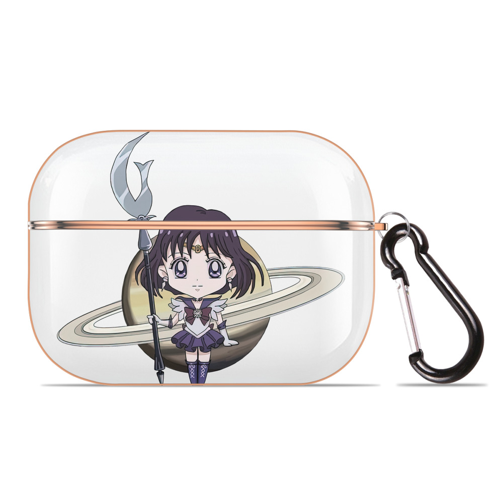 （画像用） 美少女戦士セーラームーン 土萠ほたる Sailor Moon Tomoe Hotaru （セーラーサターン；Sailor Saturn） 【AirPods Pro用】ハードシェル保護ケース｜耐衝撃・防指紋・カラビナ付き商品仕様
