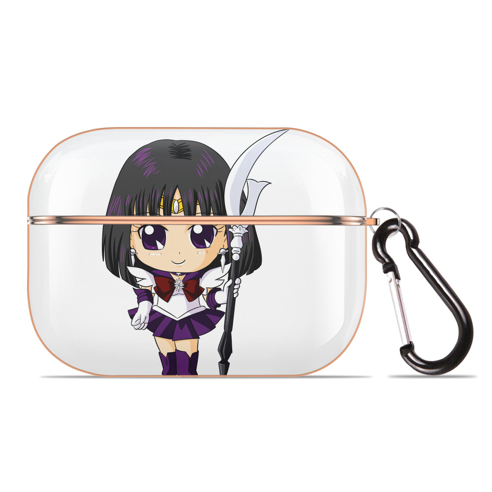（画像用） 美少女戦士セーラームーン 土萠ほたる Sailor Moon Tomoe Hotaru （セーラーサターン；Sailor Saturn） 【AirPods Pro用】ハードシェル保護ケース｜耐衝撃・防指紋・カラビナ付き商品仕様