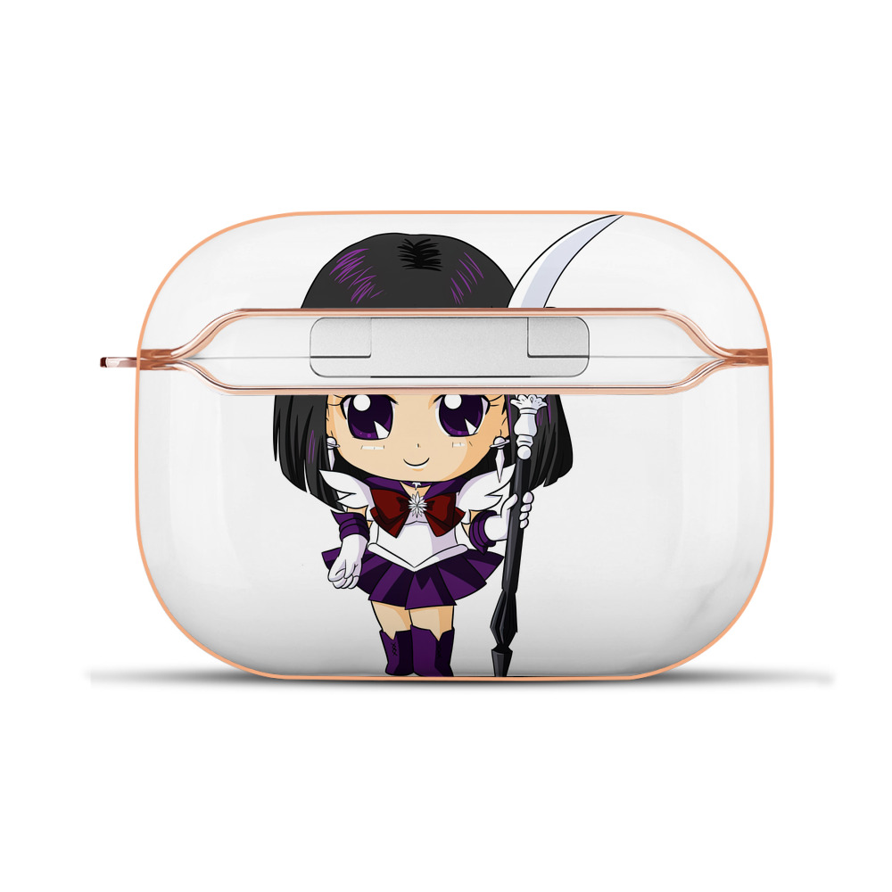 （画像用） 美少女戦士セーラームーン 土萠ほたる Sailor Moon Tomoe Hotaru （セーラーサターン；Sailor Saturn） 【AirPods Pro用】ハードシェル保護ケース｜耐衝撃・防指紋・カラビナ付き商品仕様
