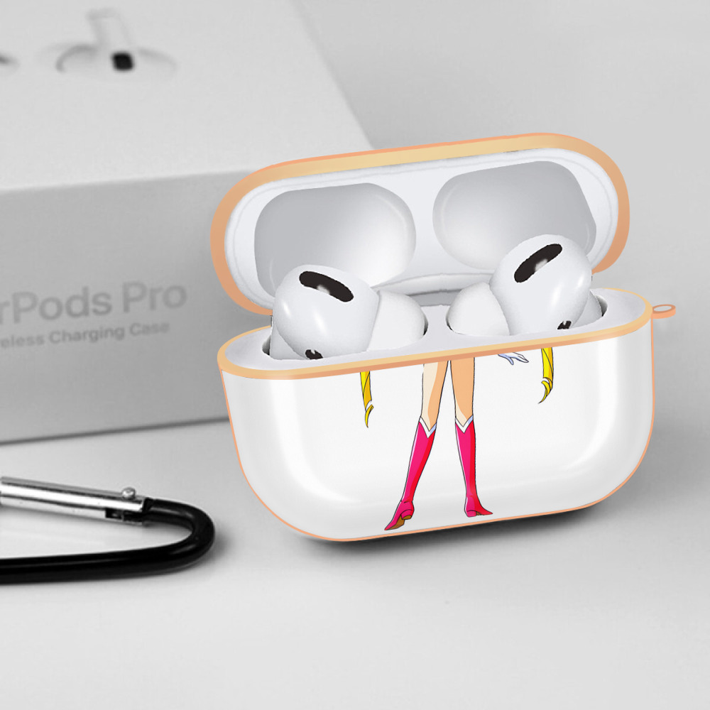 美少女戦士セーラームーン 月野 うさぎ つきの うさぎ Sailor Moon Tsukino Usagi 【AirPods Pro用】ハードシェル保護ケース｜耐衝撃・防指紋・カラビナ付き商品仕様