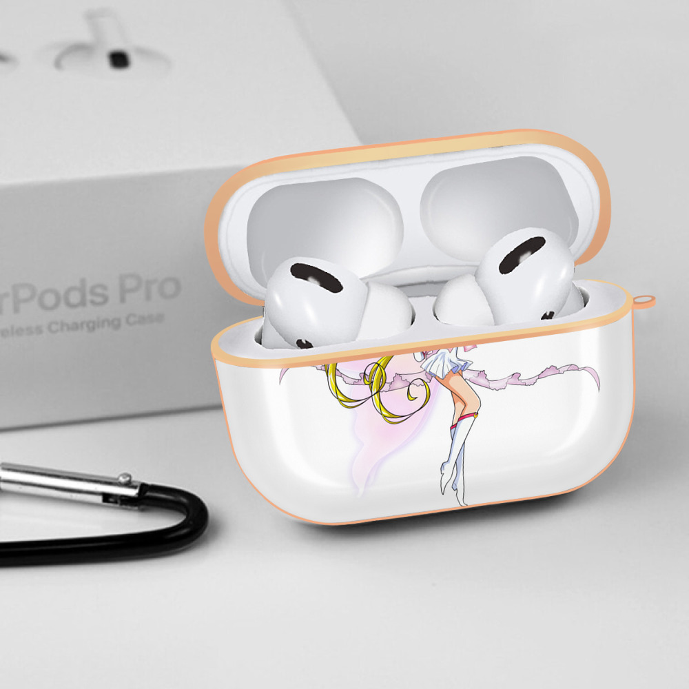 美少女戦士セーラームーン 月野 うさぎ つきの うさぎ Sailor Moon Tsukino Usagi 【AirPods Pro用】ハードシェル保護ケース｜耐衝撃・防指紋・カラビナ付き商品仕様