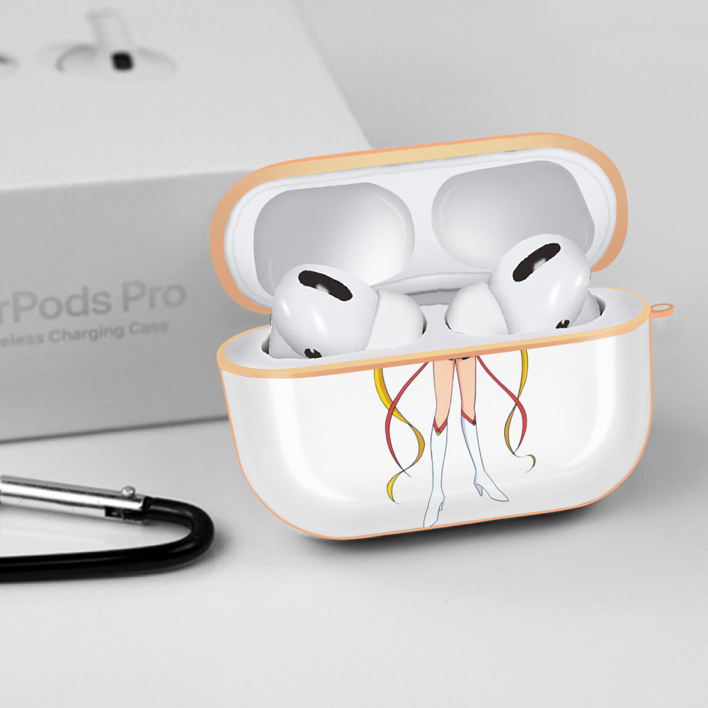 美少女戦士セーラームーン 月野 うさぎ つきの うさぎ Sailor Moon Tsukino Usagi 【AirPods Pro用】ハードシェル保護ケース｜耐衝撃・防指紋・カラビナ付き商品仕様