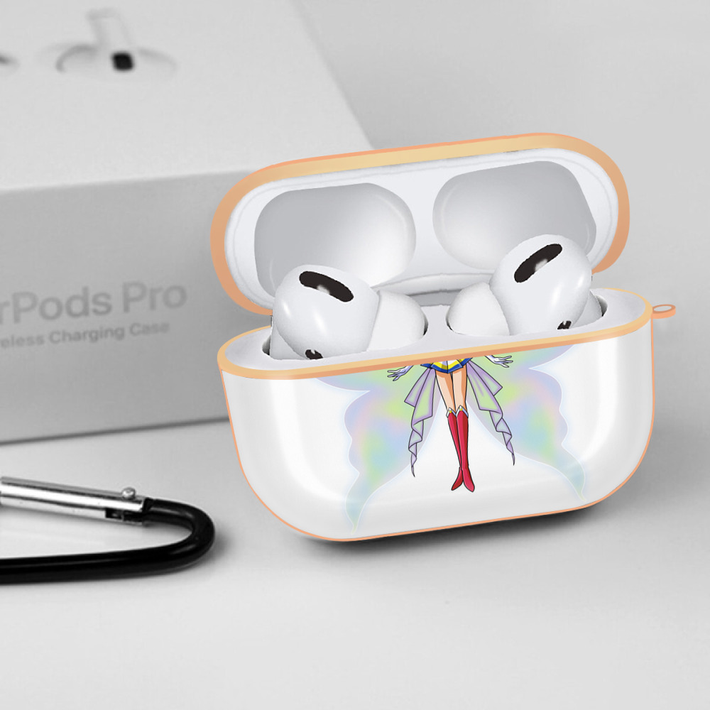 美少女戦士セーラームーン 月野 うさぎ つきの うさぎ Sailor Moon Tsukino Usagi 【AirPods Pro用】ハードシェル保護ケース｜耐衝撃・防指紋・カラビナ付き商品仕様