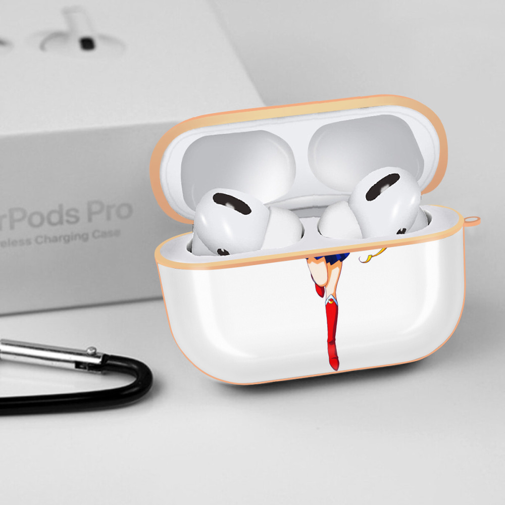 美少女戦士セーラームーン 月野 うさぎ つきの うさぎ Sailor Moon Tsukino Usagi 【AirPods Pro用】ハードシェル保護ケース｜耐衝撃・防指紋・カラビナ付き商品仕様