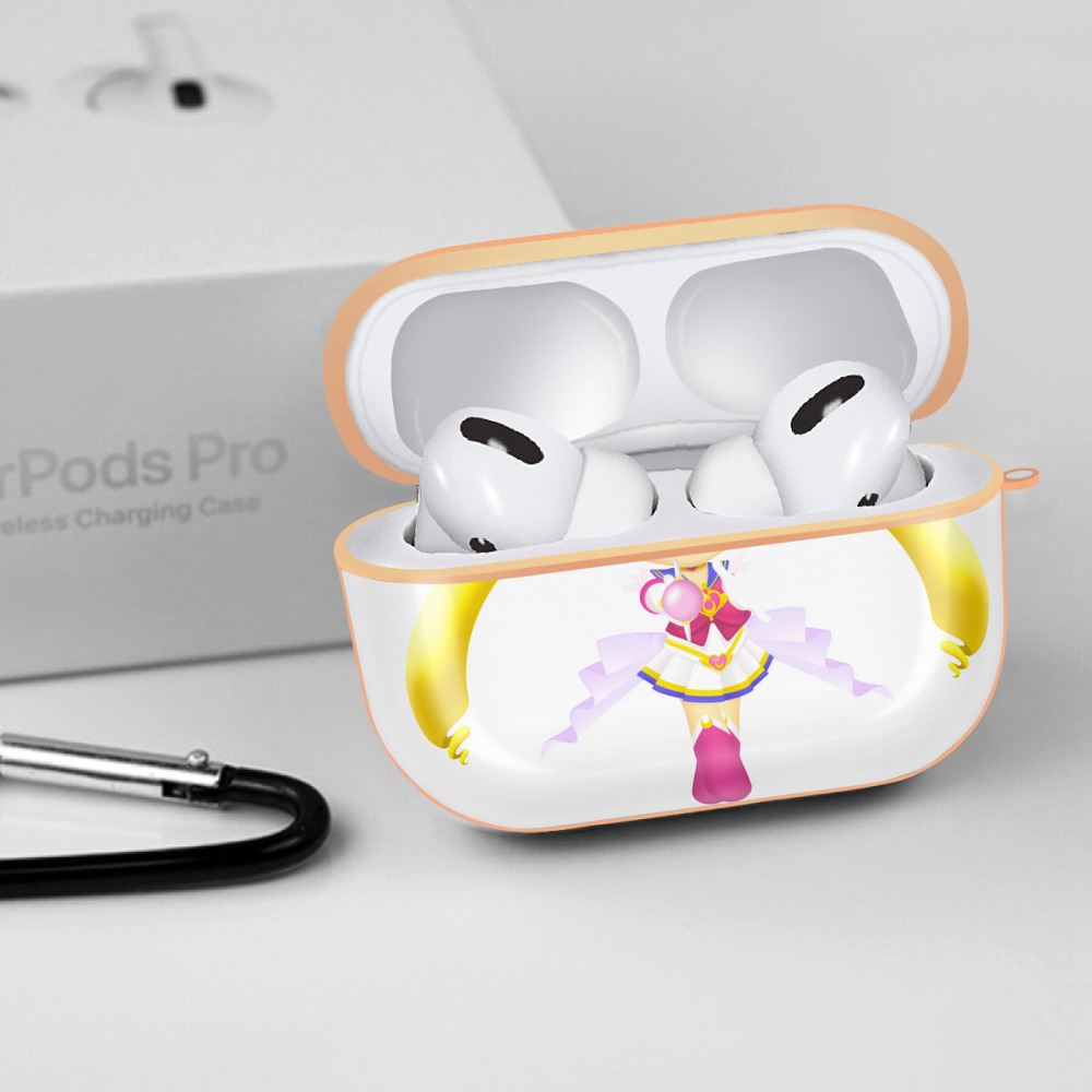 美少女戦士セーラームーン 月野 うさぎ つきの うさぎ Sailor Moon Tsukino Usagi 【AirPods Pro用】ハードシェル保護ケース｜耐衝撃・防指紋・カラビナ付き商品仕様