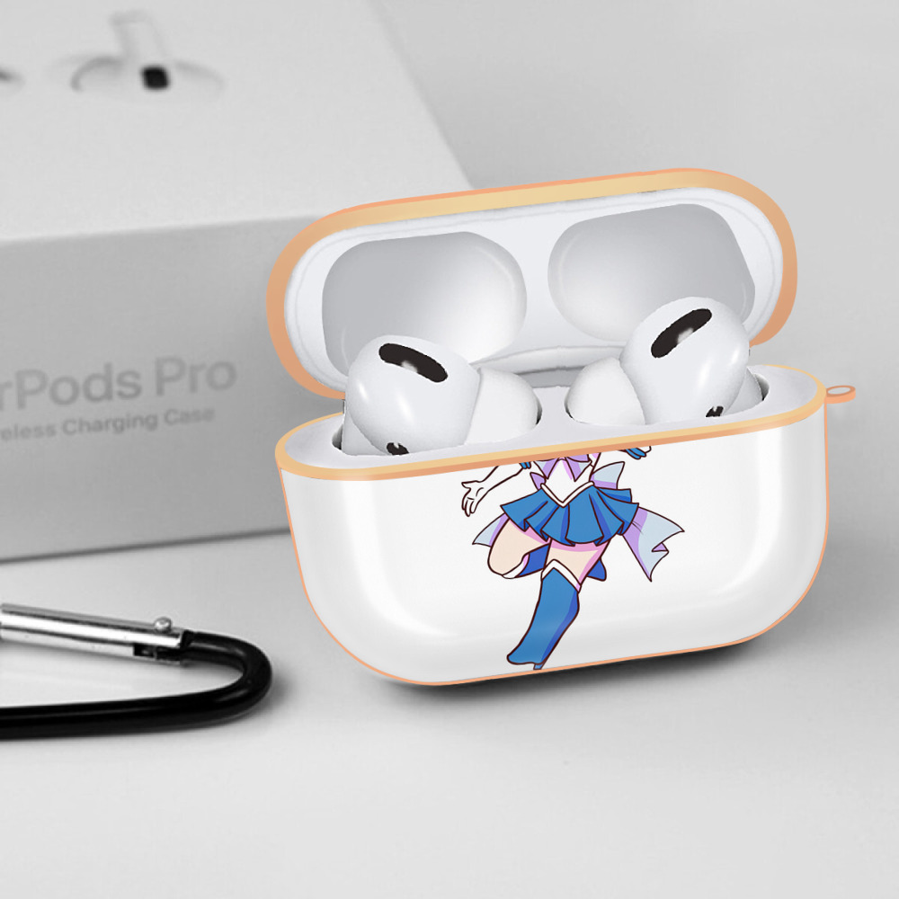 美少女戦士セーラームーン 水野 亜美 みずの あみ Sailor Moon Mizuno Ami 【AirPods Pro用】ハードシェル保護ケース｜耐衝撃・防指紋・カラビナ付き商品仕様