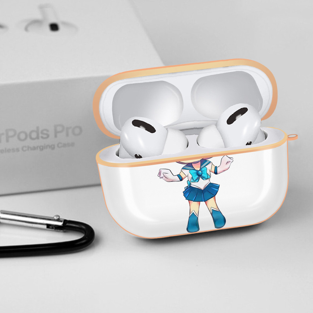 美少女戦士セーラームーン 水野 亜美 みずの あみ Sailor Moon Mizuno Ami 【AirPods Pro用】ハードシェル保護ケース｜耐衝撃・防指紋・カラビナ付き商品仕様