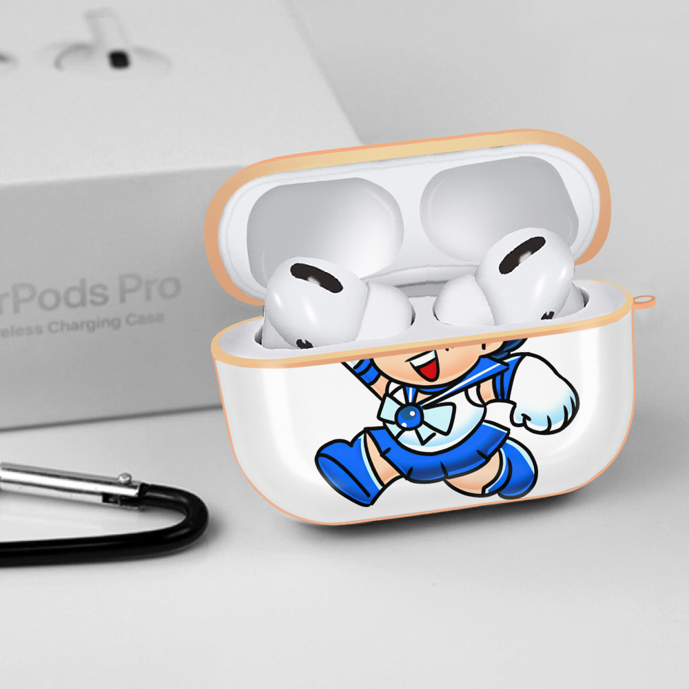 美少女戦士セーラームーン 水野 亜美 みずの あみ Sailor Moon Mizuno Ami 【AirPods Pro用】ハードシェル保護ケース｜耐衝撃・防指紋・カラビナ付き商品仕様