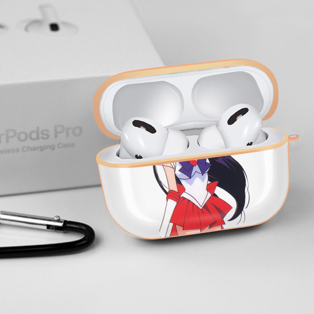 美少女戦士セーラームーン 火野レイ ひの レイ Sailor Moon Hino Rei （セーラーマーズ,Sailor Mars） 【AirPods Pro用】ハードシェル保護ケース｜耐衝撃・防指紋・カラビナ付き商品仕様