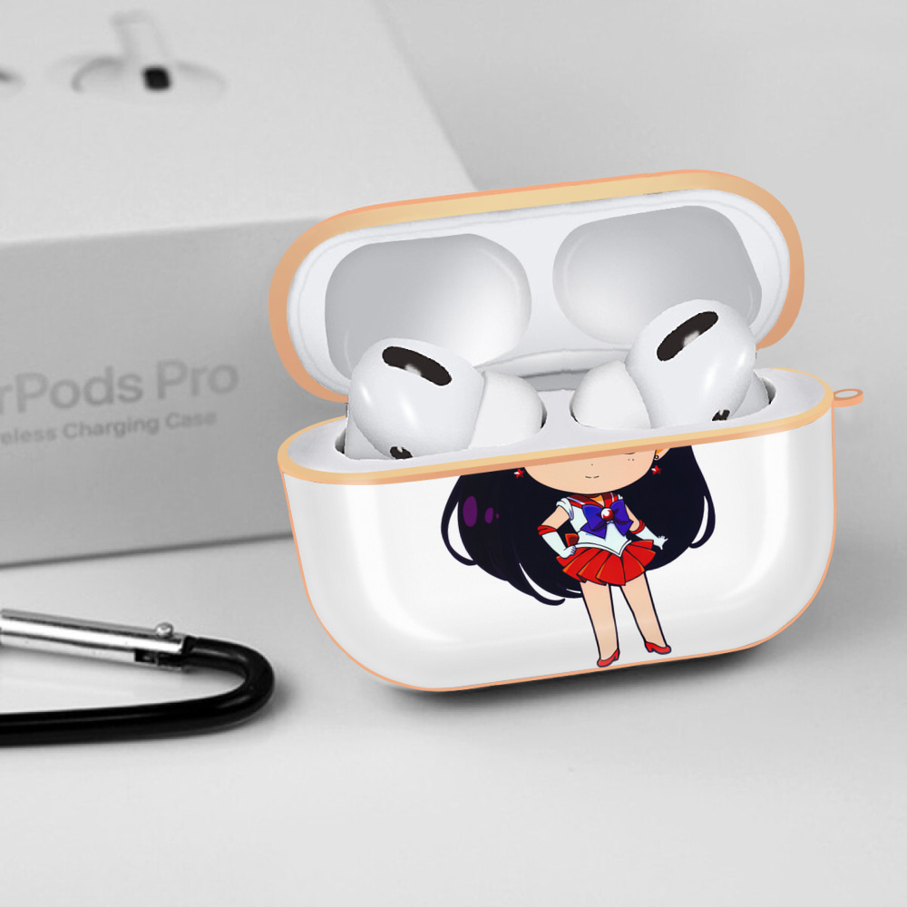 美少女戦士セーラームーン 火野レイ ひの レイ Sailor Moon Hino Rei （セーラーマーズ,Sailor Mars） 【AirPods Pro用】ハードシェル保護ケース｜耐衝撃・防指紋・カラビナ付き商品仕様