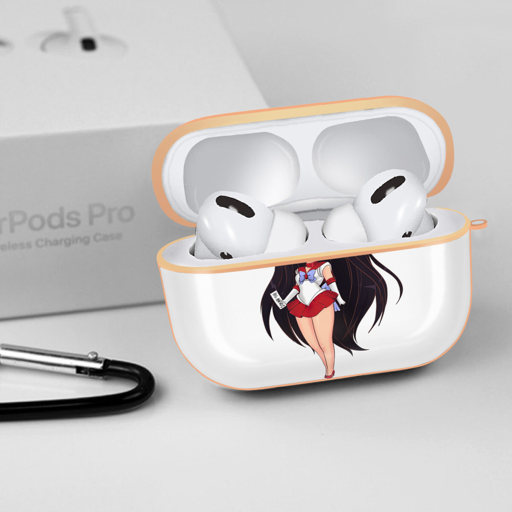 美少女戦士セーラームーン 火野レイ ひの レイ Sailor Moon Hino Rei （セーラーマーズ,Sailor Mars） 【AirPods Pro用】ハードシェル保護ケース｜耐衝撃・防指紋・カラビナ付き商品仕様