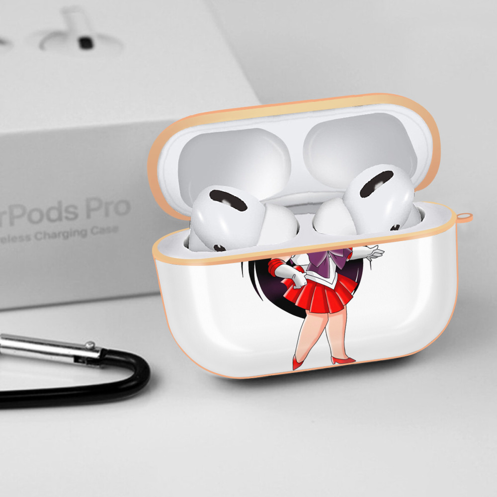 美少女戦士セーラームーン 火野レイ ひの レイ Sailor Moon Hino Rei （セーラーマーズ,Sailor Mars） 【AirPods Pro用】ハードシェル保護ケース｜耐衝撃・防指紋・カラビナ付き商品仕様