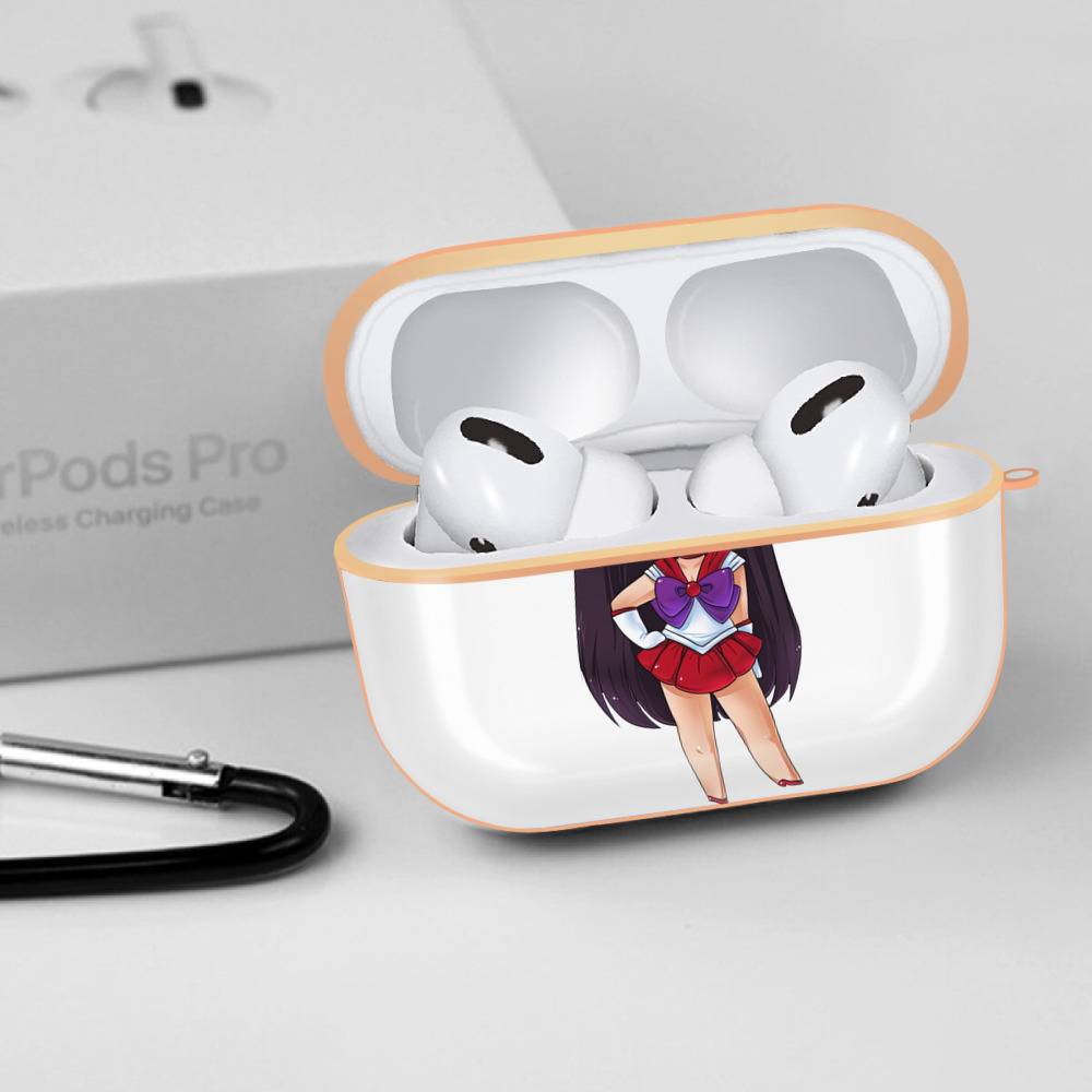 美少女戦士セーラームーン 火野レイ ひの レイ Sailor Moon Hino Rei （セーラーマーズ,Sailor Mars） 【AirPods Pro用】ハードシェル保護ケース｜耐衝撃・防指紋・カラビナ付き商品仕様
