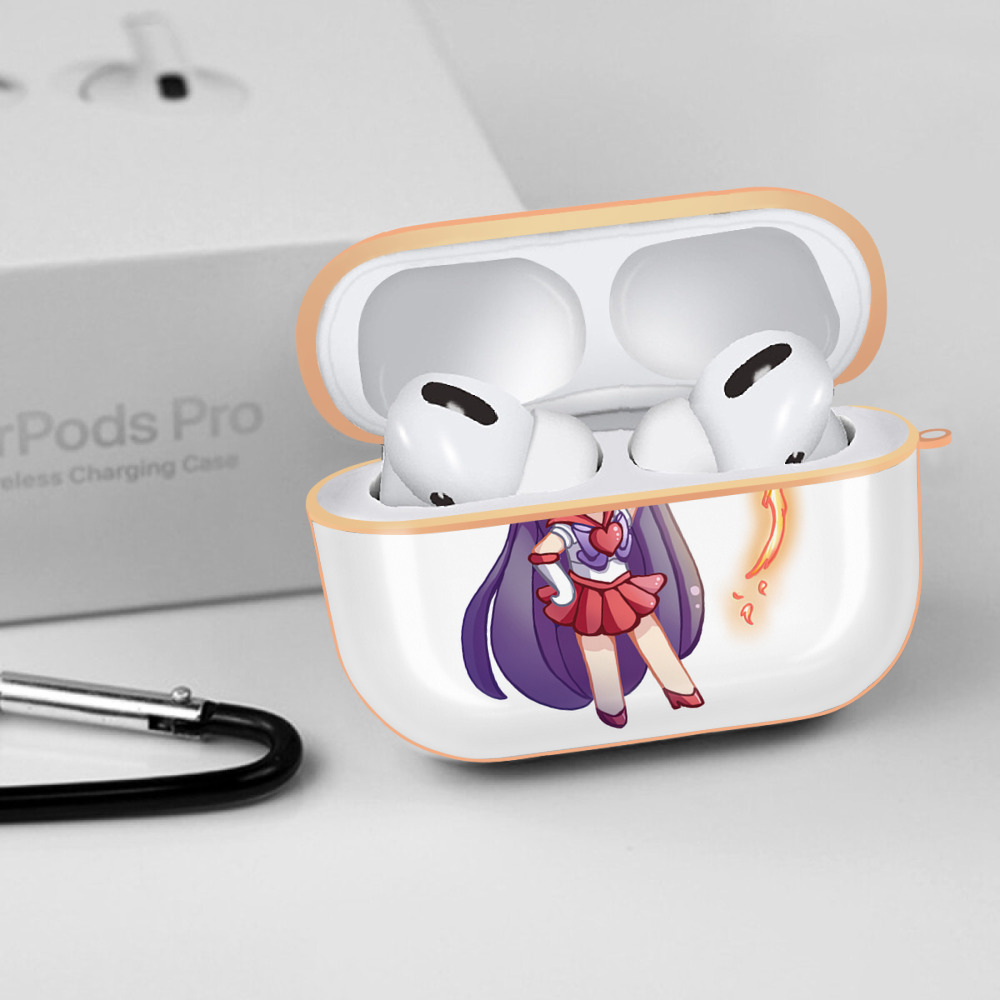 美少女戦士セーラームーン 火野レイ ひの レイ Sailor Moon Hino Rei （セーラーマーズ,Sailor Mars） 【AirPods Pro用】ハードシェル保護ケース｜耐衝撃・防指紋・カラビナ付き商品仕様