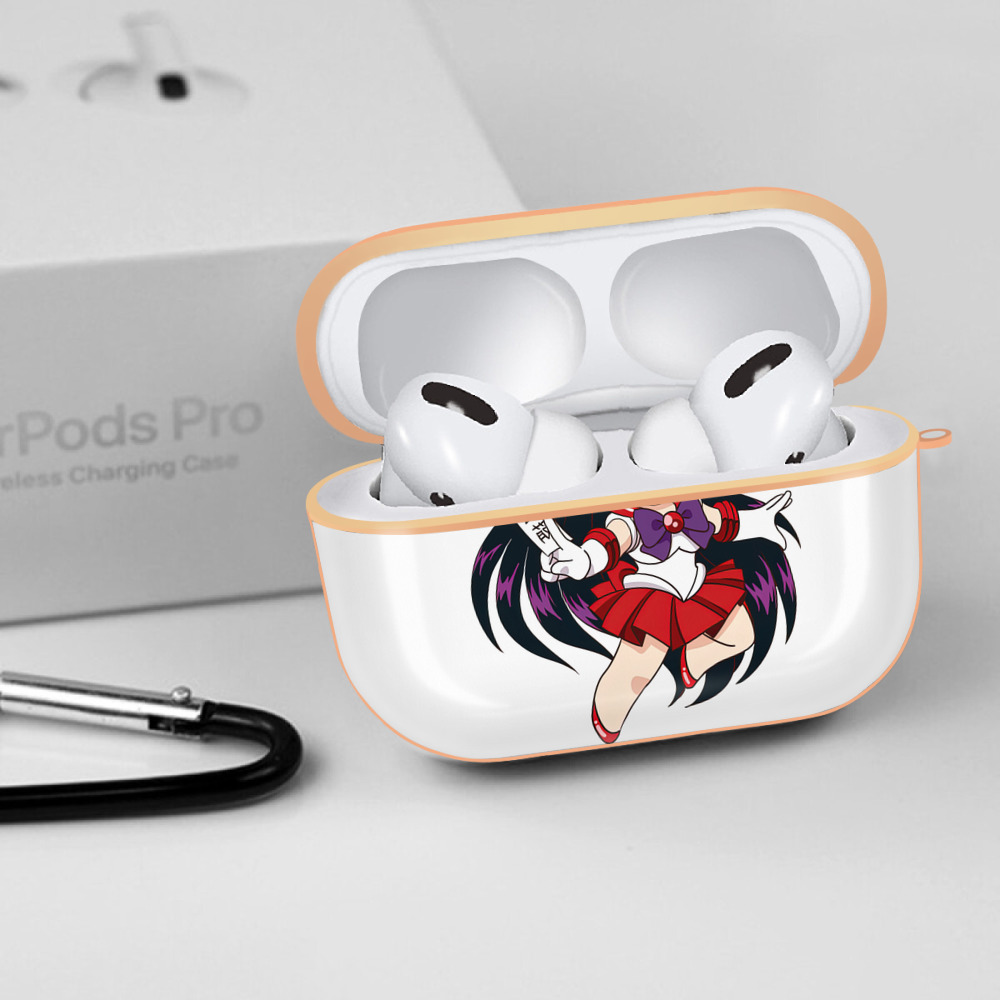 美少女戦士セーラームーン 火野レイ ひの レイ Sailor Moon Hino Rei （セーラーマーズ,Sailor Mars） 【AirPods Pro用】ハードシェル保護ケース｜耐衝撃・防指紋・カラビナ付き商品仕様