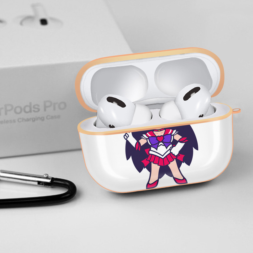 美少女戦士セーラームーン 火野レイ ひの レイ Sailor Moon Hino Rei （セーラーマーズ,Sailor Mars） 【AirPods Pro用】ハードシェル保護ケース｜耐衝撃・防指紋・カラビナ付き商品仕様