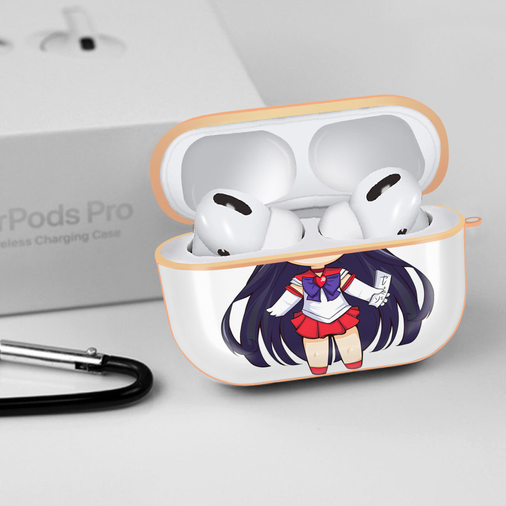 美少女戦士セーラームーン 火野レイ ひの レイ Sailor Moon Hino Rei （セーラーマーズ,Sailor Mars） 【AirPods Pro用】ハードシェル保護ケース｜耐衝撃・防指紋・カラビナ付き商品仕様