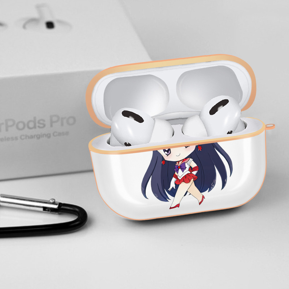 美少女戦士セーラームーン 火野レイ ひの レイ Sailor Moon Hino Rei （セーラーマーズ,Sailor Mars） 【AirPods Pro用】ハードシェル保護ケース｜耐衝撃・防指紋・カラビナ付き商品仕様